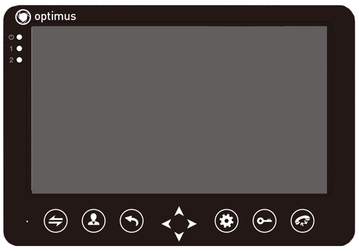 Видеодомофон Optimus VM-7.1 (b) черный Цветные видеодомофоны фото, изображение